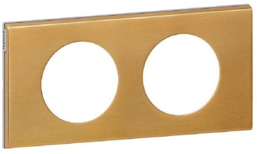 Рамка универсальная Legrand Celiane Corian 2-м. металл золото картинка